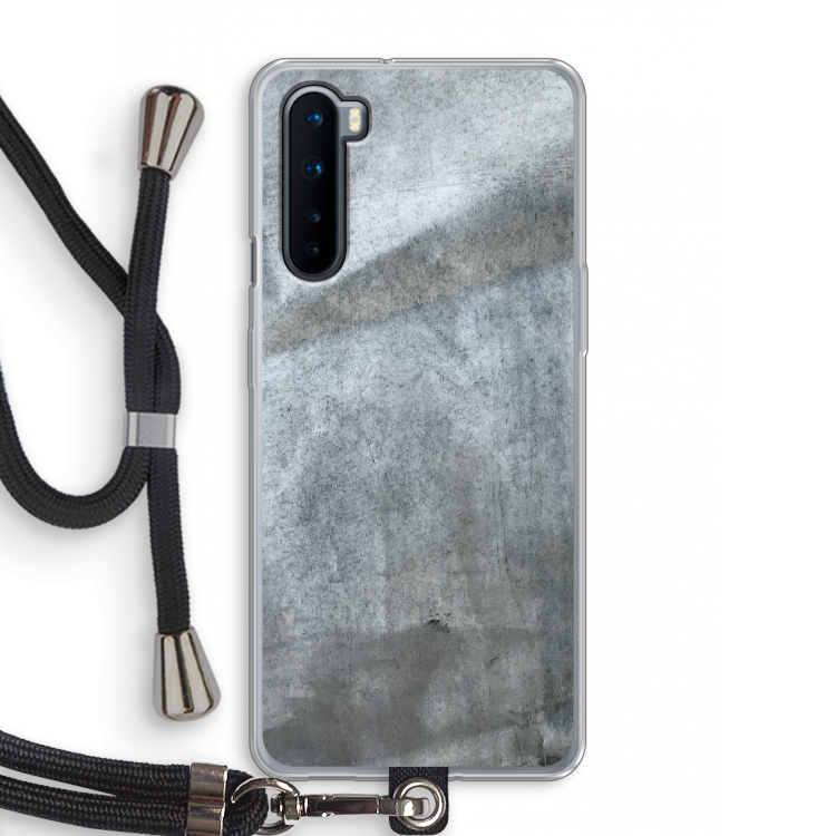 Grey Stone: OnePlus Nord Transparant Hoesje met koord