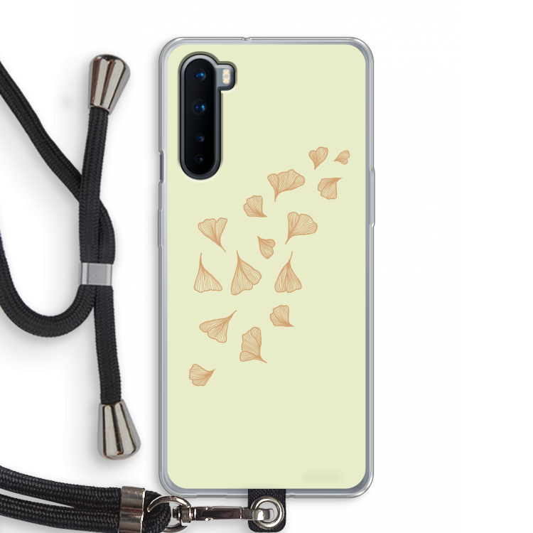 Falling Leaves: OnePlus Nord Transparant Hoesje met koord
