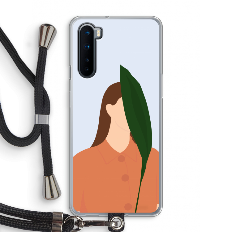 Leaf: OnePlus Nord Transparant Hoesje met koord