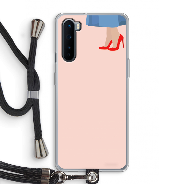 High heels: OnePlus Nord Transparant Hoesje met koord