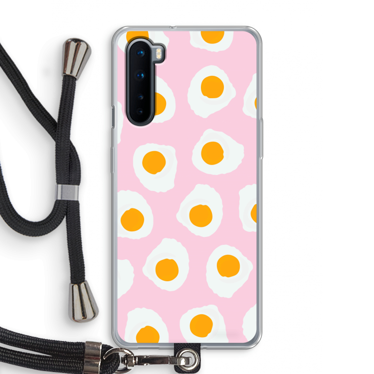 Dancing eggs: OnePlus Nord Transparant Hoesje met koord
