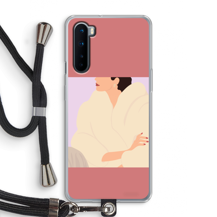 Cosy: OnePlus Nord Transparant Hoesje met koord
