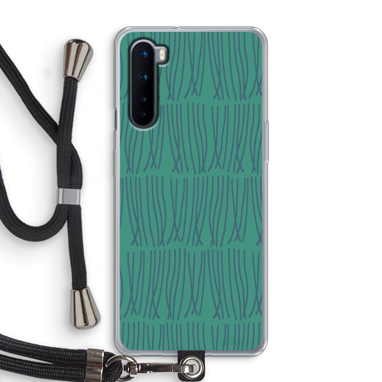 Swirls: OnePlus Nord Transparant Hoesje met koord