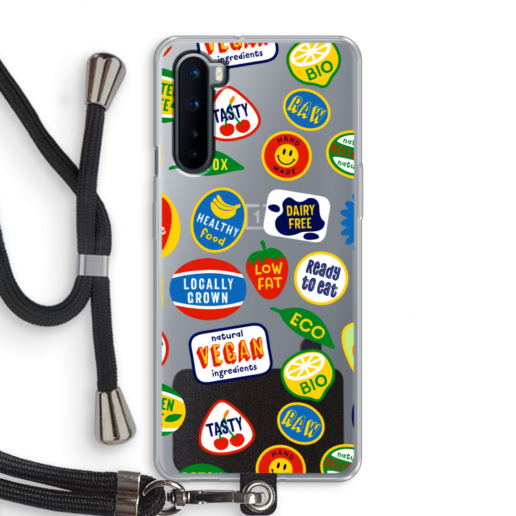 Fruitsticker: OnePlus Nord Transparant Hoesje met koord