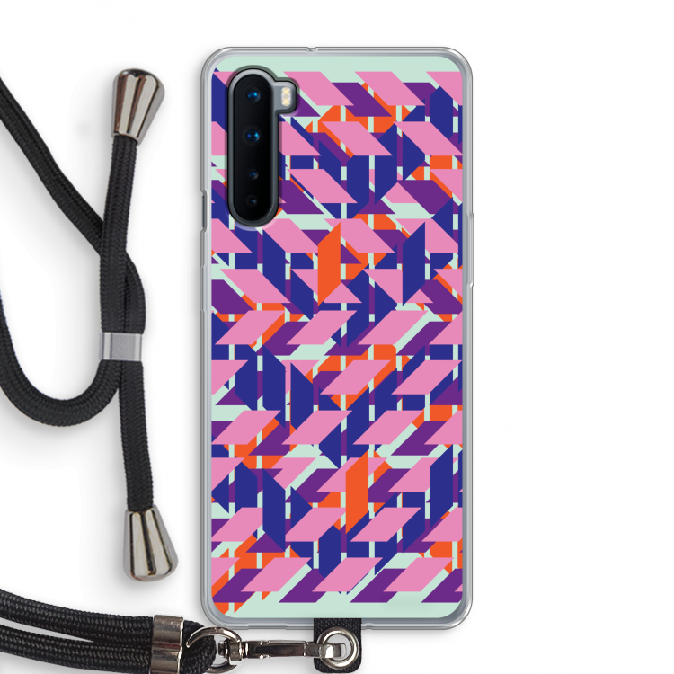 Skew Blush 3: OnePlus Nord Transparant Hoesje met koord