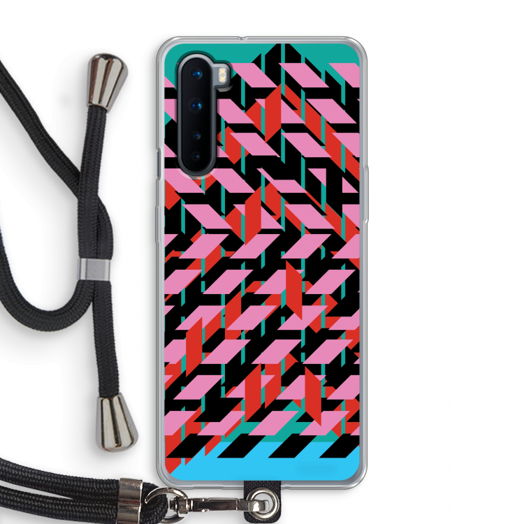 Skew Blush 2: OnePlus Nord Transparant Hoesje met koord