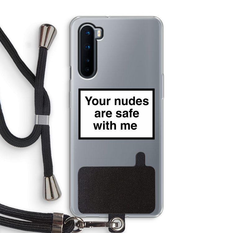 Safe with me: OnePlus Nord Transparant Hoesje met koord