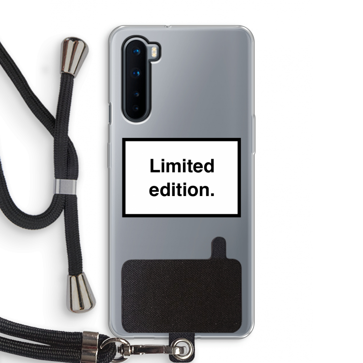 Limited edition: OnePlus Nord Transparant Hoesje met koord