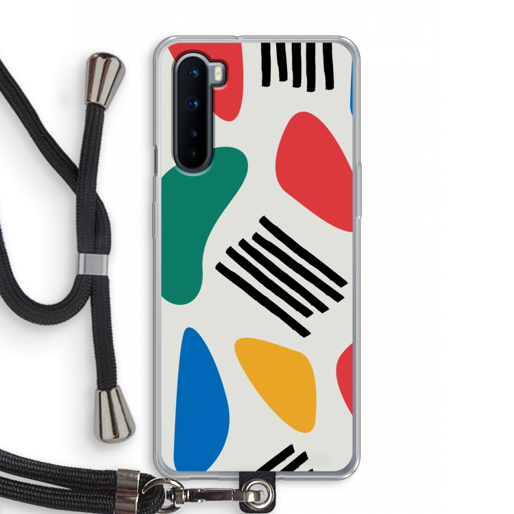 Illustratieve pop 1: OnePlus Nord Transparant Hoesje met koord