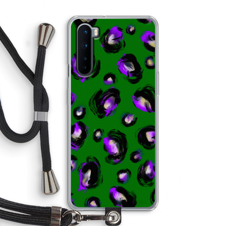 Green Cheetah: OnePlus Nord Transparant Hoesje met koord
