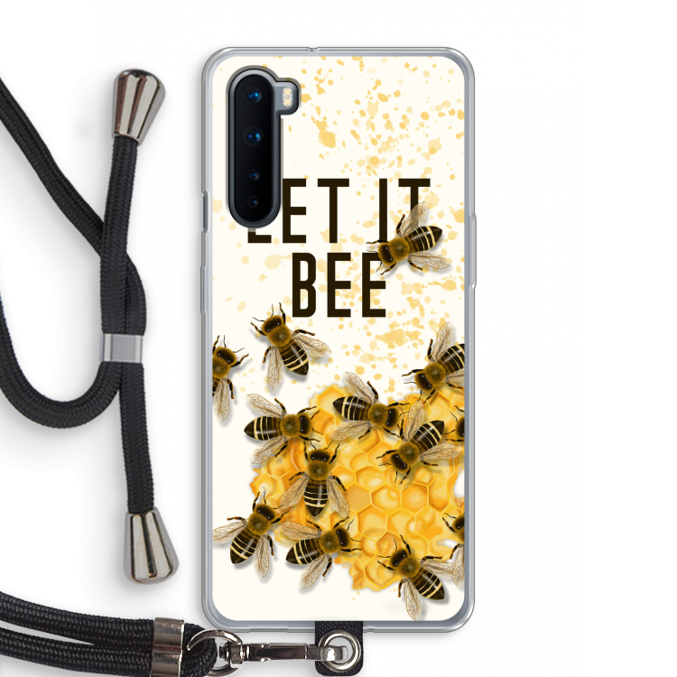 Let it bee: OnePlus Nord Transparant Hoesje met koord