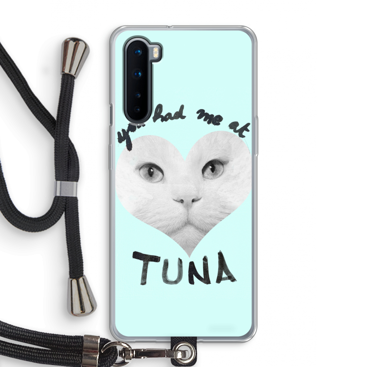 You had me at tuna: OnePlus Nord Transparant Hoesje met koord