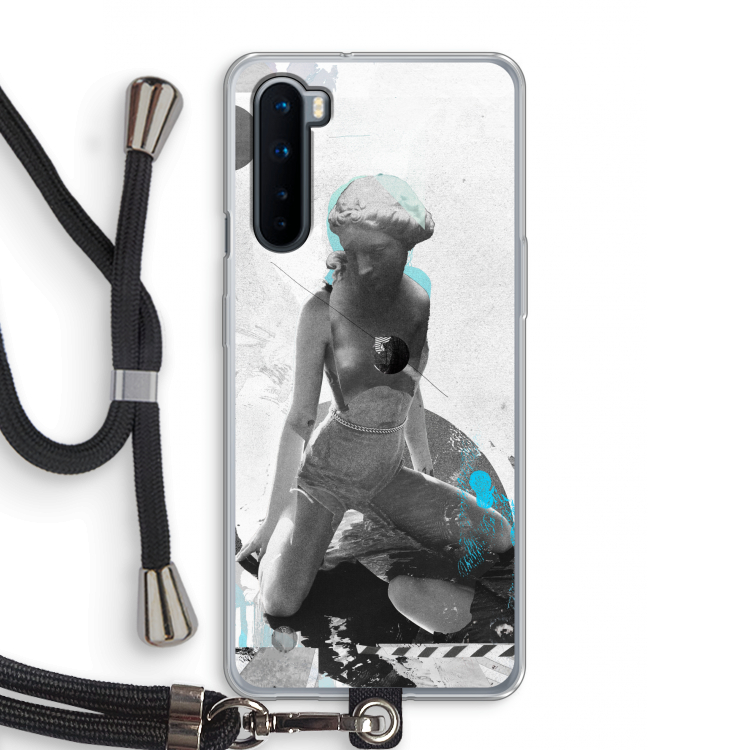 I will not feel a thing: OnePlus Nord Transparant Hoesje met koord