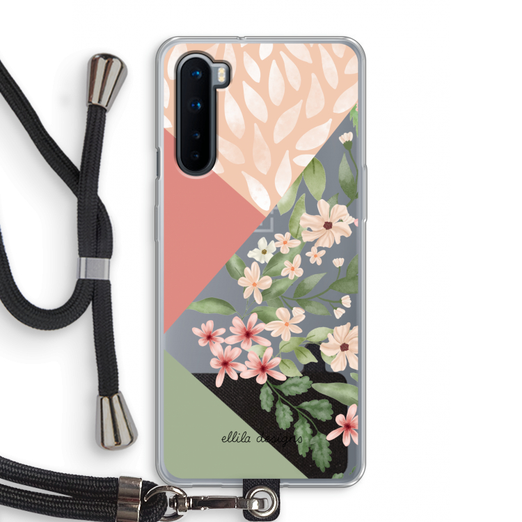 Sweet heaven geometrics: OnePlus Nord Transparant Hoesje met koord