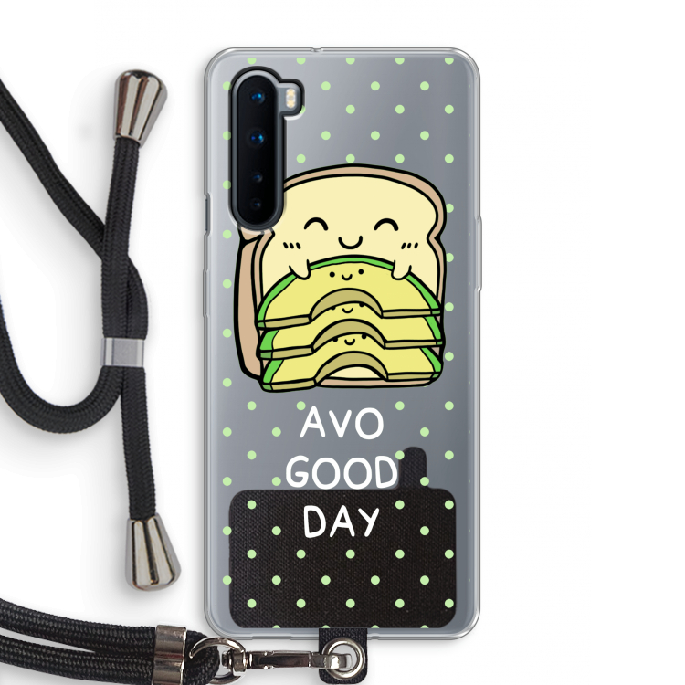 Avo Good Day: OnePlus Nord Transparant Hoesje met koord