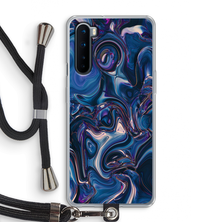 Mirrored Mirage: OnePlus Nord Transparant Hoesje met koord