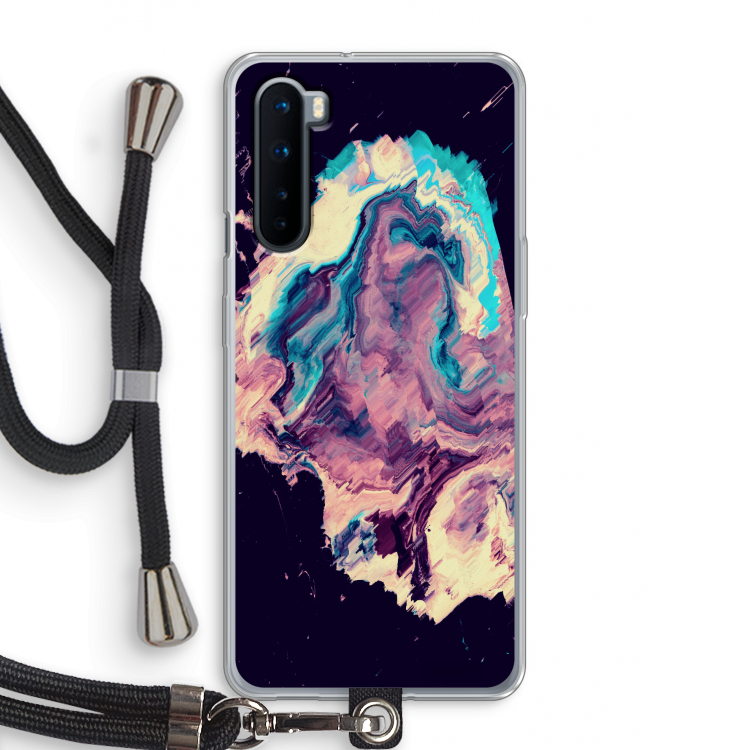 Cosmic Silence: OnePlus Nord Transparant Hoesje met koord
