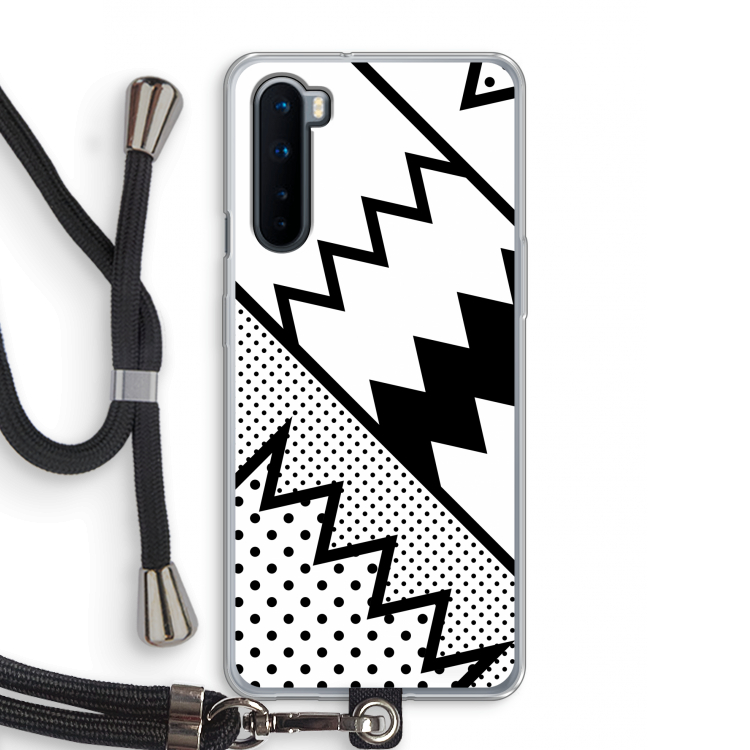 Pop Art #5: OnePlus Nord Transparant Hoesje met koord