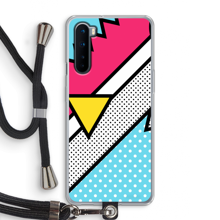 Pop Art #3: OnePlus Nord Transparant Hoesje met koord