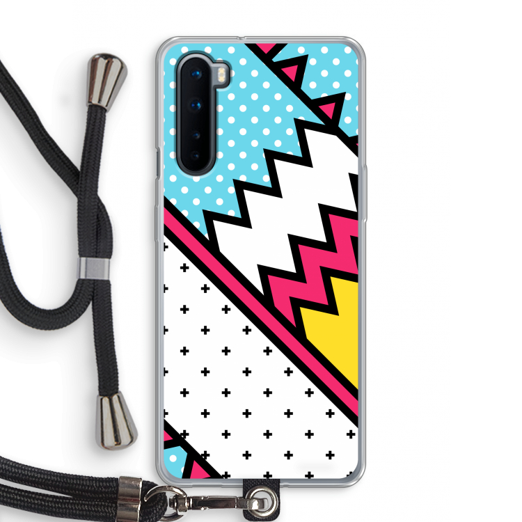 Pop Art #2: OnePlus Nord Transparant Hoesje met koord