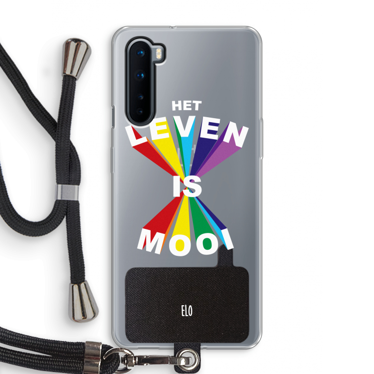 Het Leven Is Mooi: OnePlus Nord Transparant Hoesje met koord