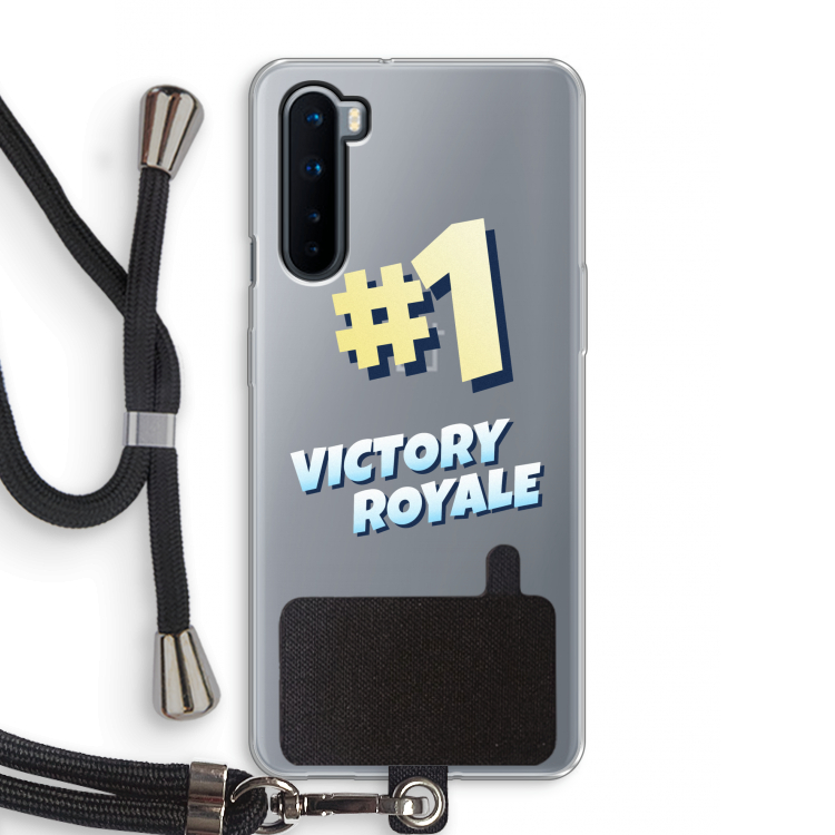 Victory Royale: OnePlus Nord Transparant Hoesje met koord