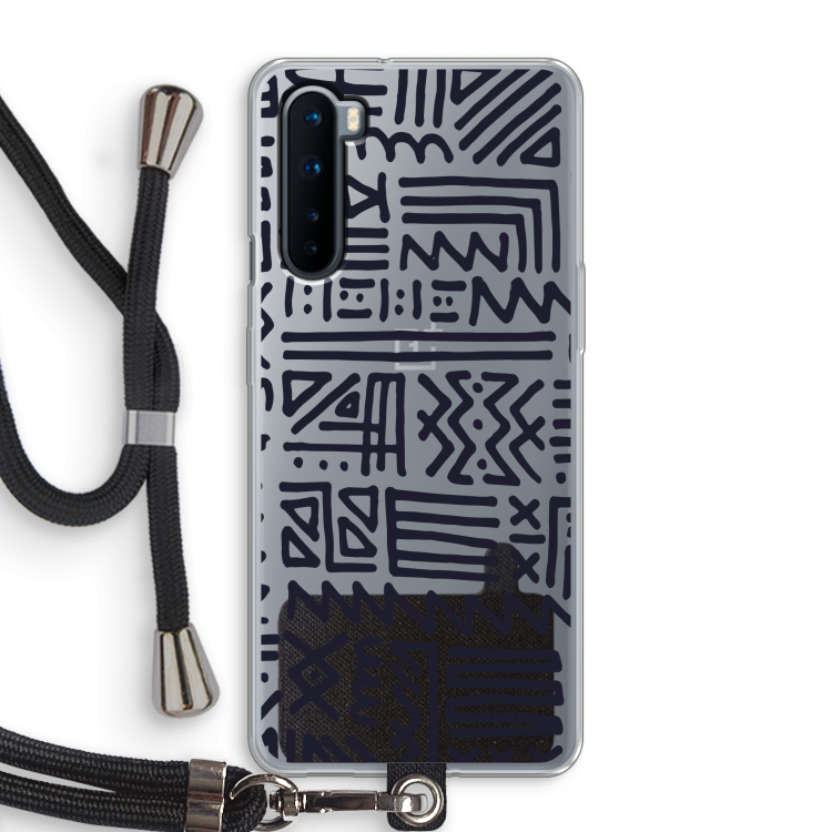 Marrakech print: OnePlus Nord Transparant Hoesje met koord
