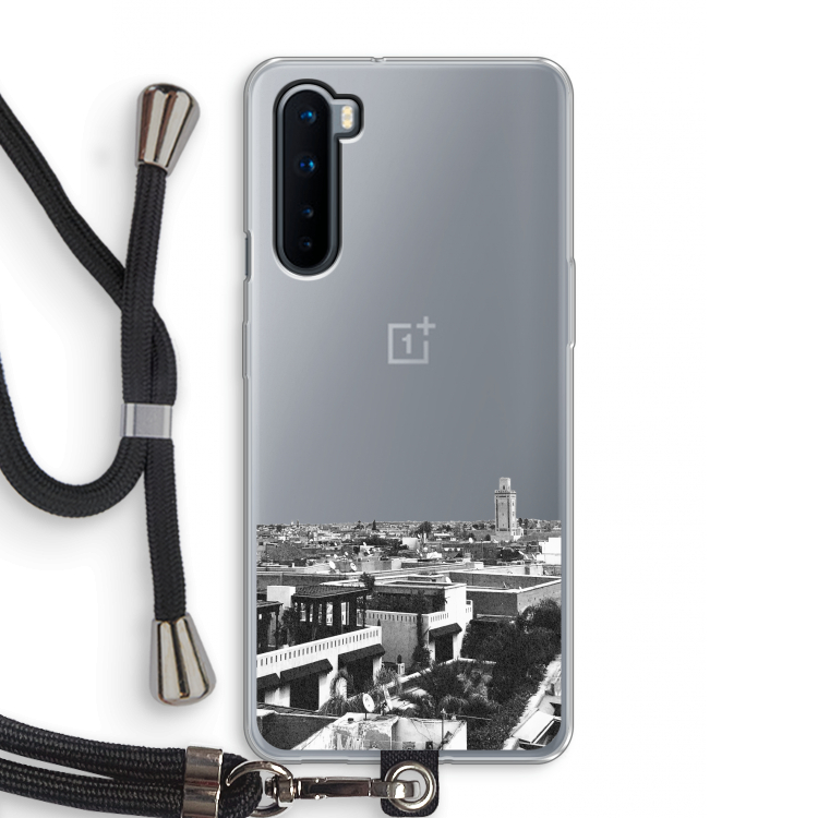 Marrakech Skyline : OnePlus Nord Transparant Hoesje met koord