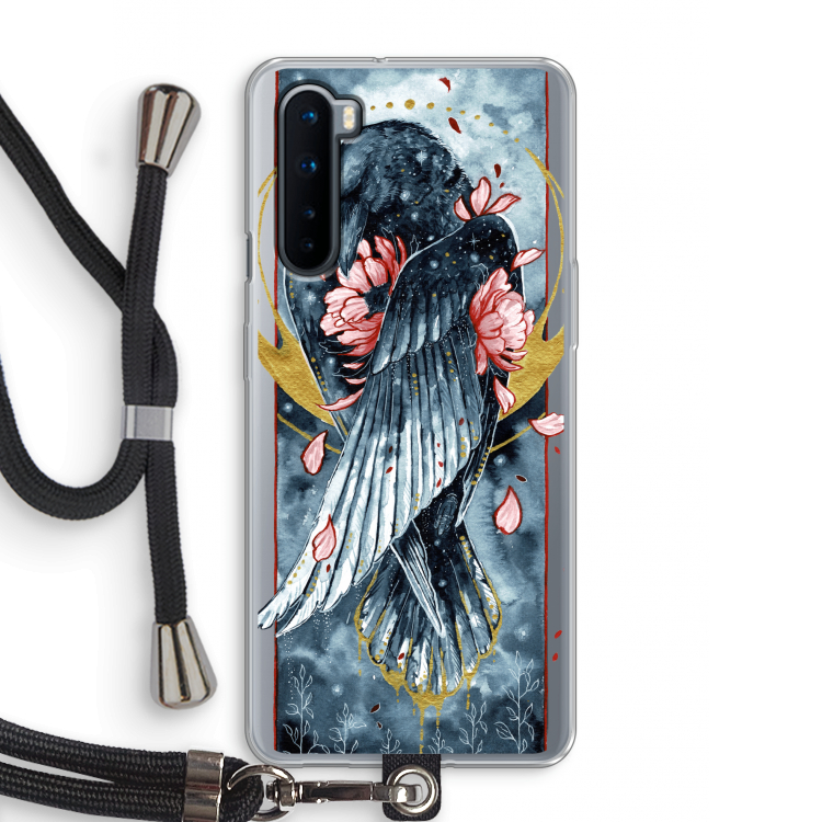 Golden Raven: OnePlus Nord Transparant Hoesje met koord
