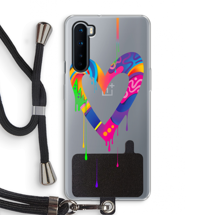 Melts My Heart: OnePlus Nord Transparant Hoesje met koord