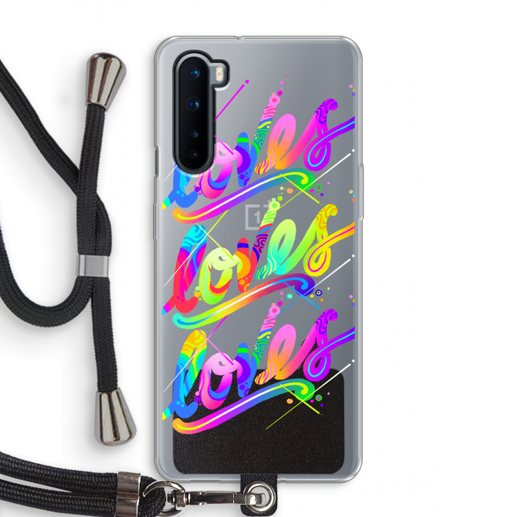 Loves: OnePlus Nord Transparant Hoesje met koord