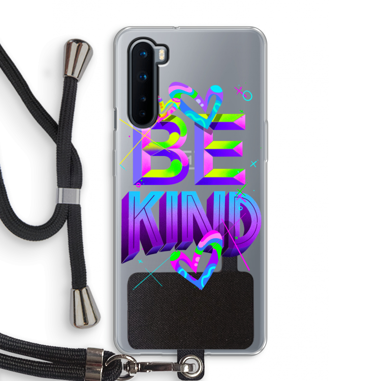 Be Kind: OnePlus Nord Transparant Hoesje met koord
