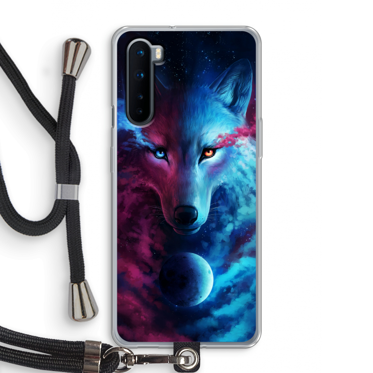 Where Light And Dark Meet: OnePlus Nord Transparant Hoesje met koord