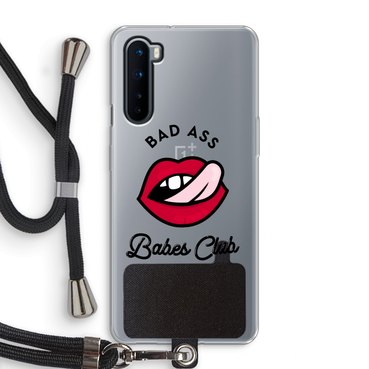 Badass Babes Club: OnePlus Nord Transparant Hoesje met koord