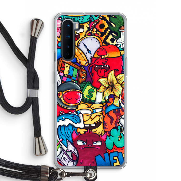 No Rules: OnePlus Nord Transparant Hoesje met koord