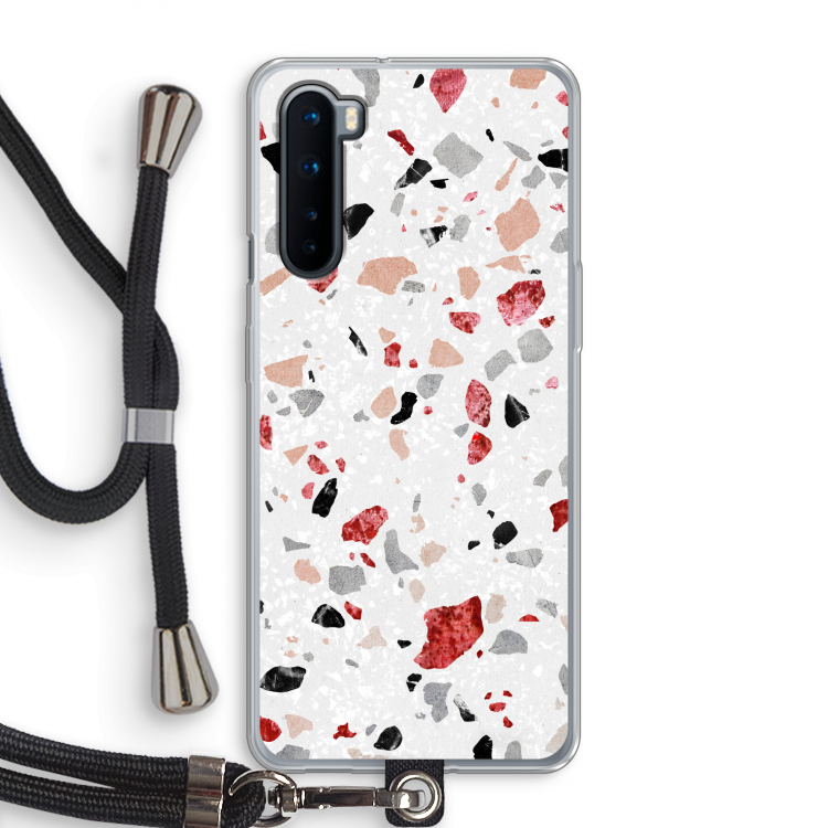 Terrazzo N°12: OnePlus Nord Transparant Hoesje met koord