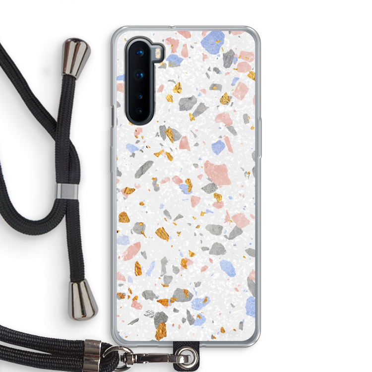 Terrazzo N°8: OnePlus Nord Transparant Hoesje met koord