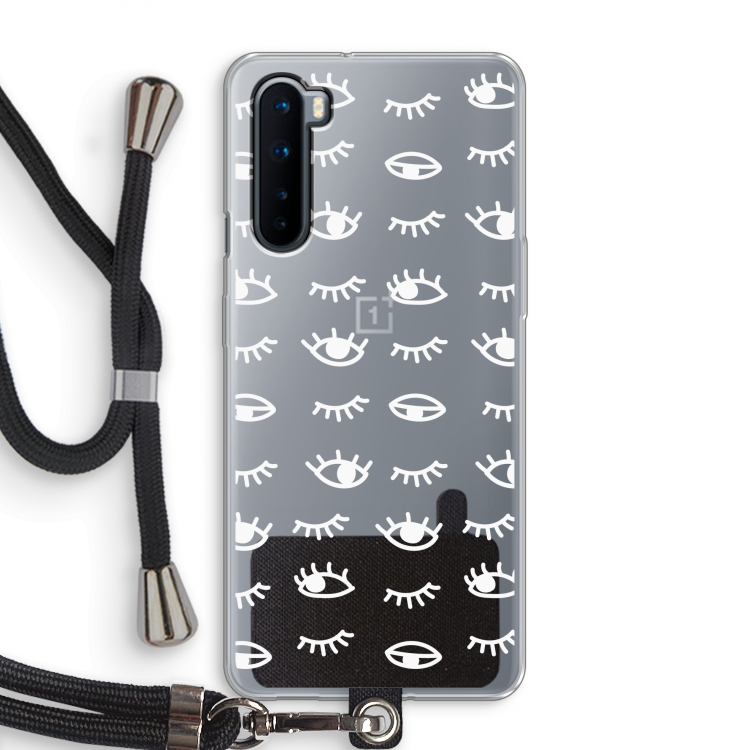 Eye pattern #3: OnePlus Nord Transparant Hoesje met koord