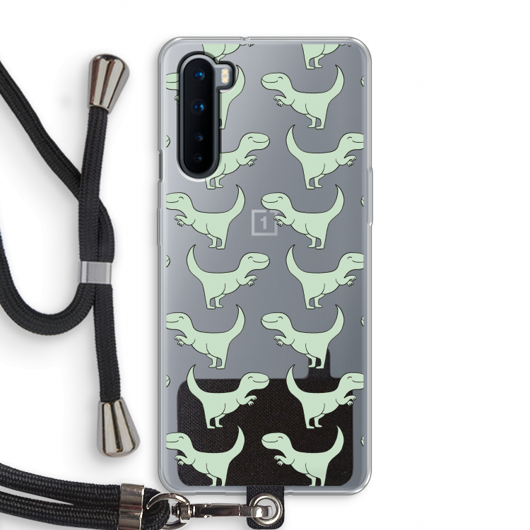 Dinos: OnePlus Nord Transparant Hoesje met koord