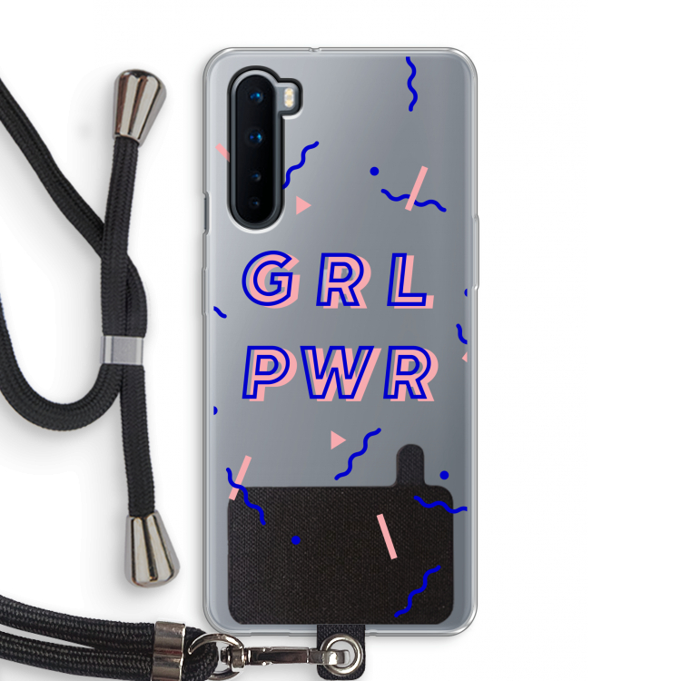 GRL PWR: OnePlus Nord Transparant Hoesje met koord