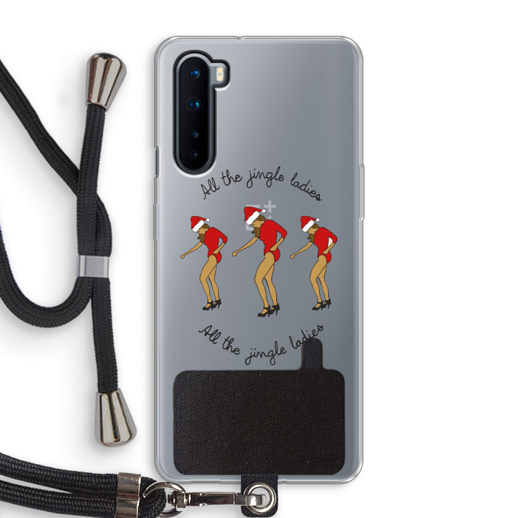 Jingle Ladies: OnePlus Nord Transparant Hoesje met koord