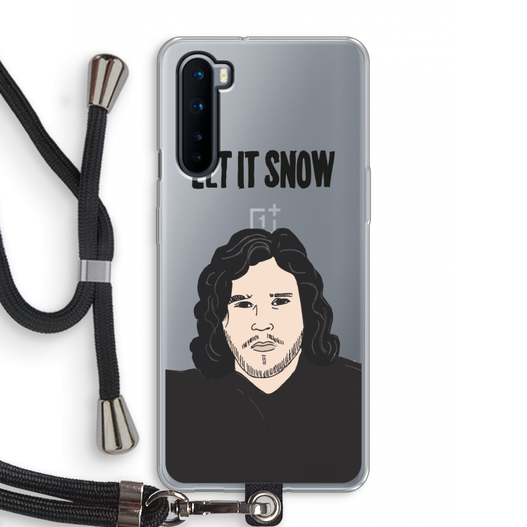 Let It Snow: OnePlus Nord Transparant Hoesje met koord