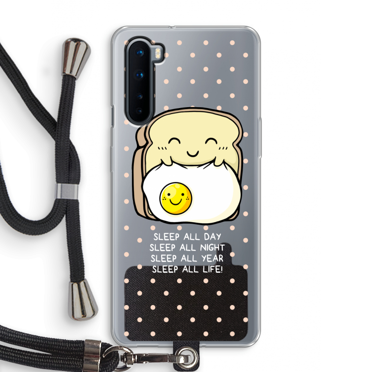 Sleep All Day: OnePlus Nord Transparant Hoesje met koord