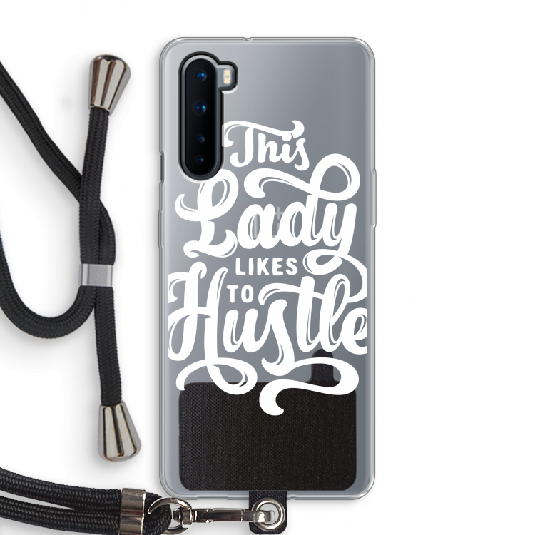 Hustle Lady: OnePlus Nord Transparant Hoesje met koord