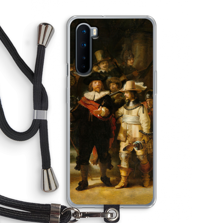 De Nachtwacht: OnePlus Nord Transparant Hoesje met koord