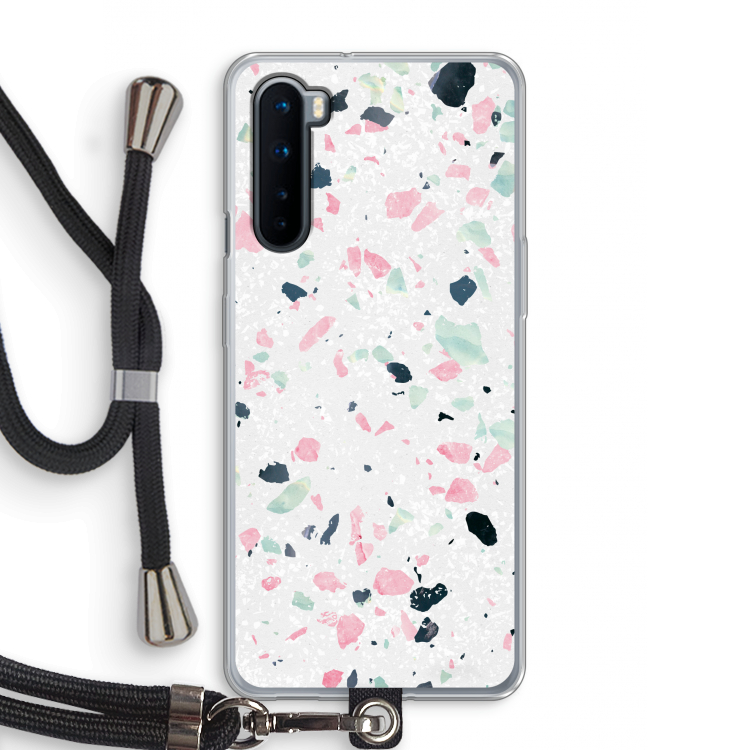Terrazzo N°3: OnePlus Nord Transparant Hoesje met koord