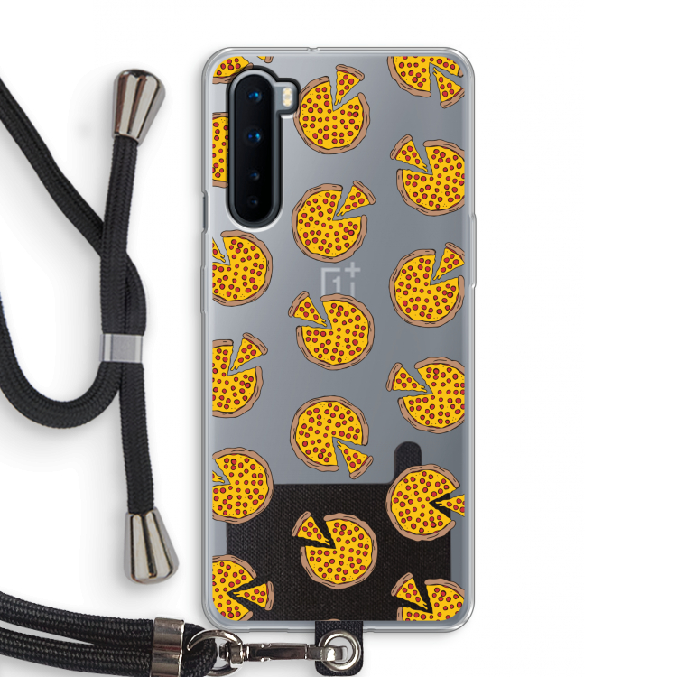 You Had Me At Pizza: OnePlus Nord Transparant Hoesje met koord