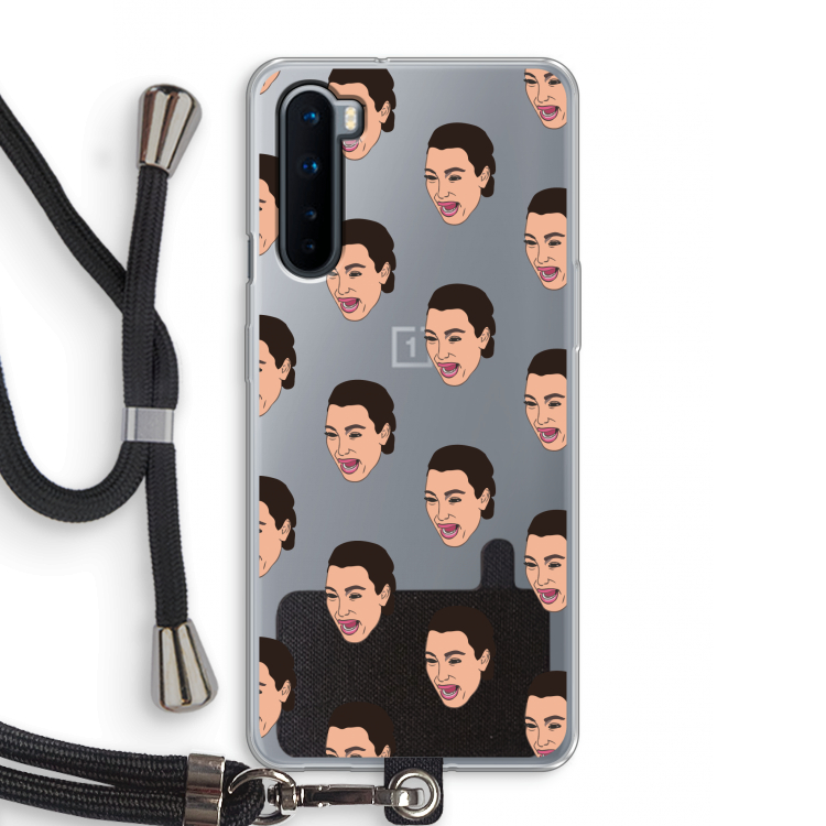 Ugly Cry Call: OnePlus Nord Transparant Hoesje met koord