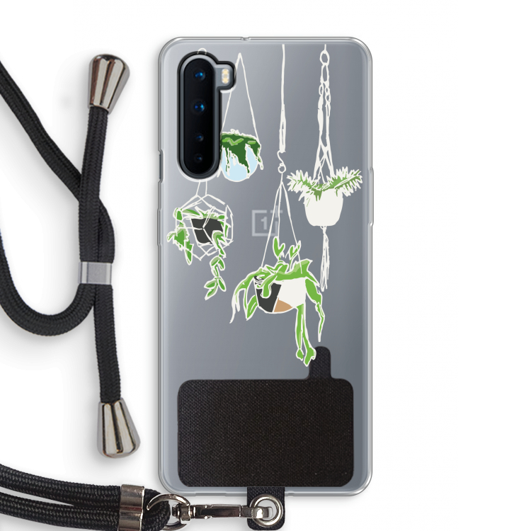 Hang In There: OnePlus Nord Transparant Hoesje met koord