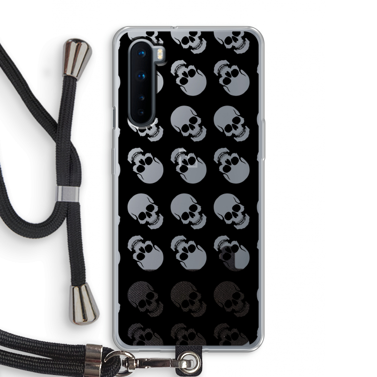 Musketon Skulls: OnePlus Nord Transparant Hoesje met koord